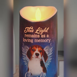 Custom Photo Forever Our Faithful Companion - Memorial Personalized Custom LED Candle - Sympathy Gift, Christmas Gift For Pet Owners, Pet Lovers