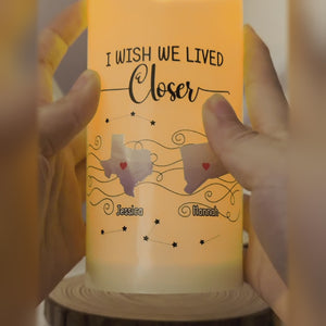 Laissez la chaleur de la lumière remplir votre cœur - Bougie LED personnalisée Bestie - Cadeau de Noël pour les meilleures amies, BFF, sœurs