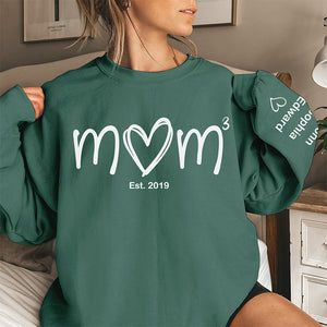 Maman signifie tout - Sweat-shirt unisexe personnalisé avec motif sur la manche - Cadeau d'anniversaire pour maman