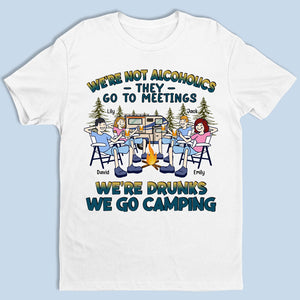 Nous n'oublierons jamais ces moments - Camping personnalisé T-shirt unisexe personnalisé, sweat à capuche, sweat-shirt - Cadeau pour les meilleurs amis, BFF, sœurs, amoureux du camping
