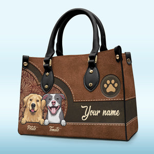 La vie est plus belle avec un bébé en fourrure ! Sac à main en cuir personnalisé pour chien et chat ! Cadeau pour les propriétaires et les amoureux des animaux.
