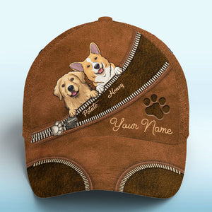Le temps passé avec vos animaux n'est jamais perdu ! Casquette personnalisée pour chien et chat, imprimé intégral, cadeau idéal pour les propriétaires et les amoureux des animaux.