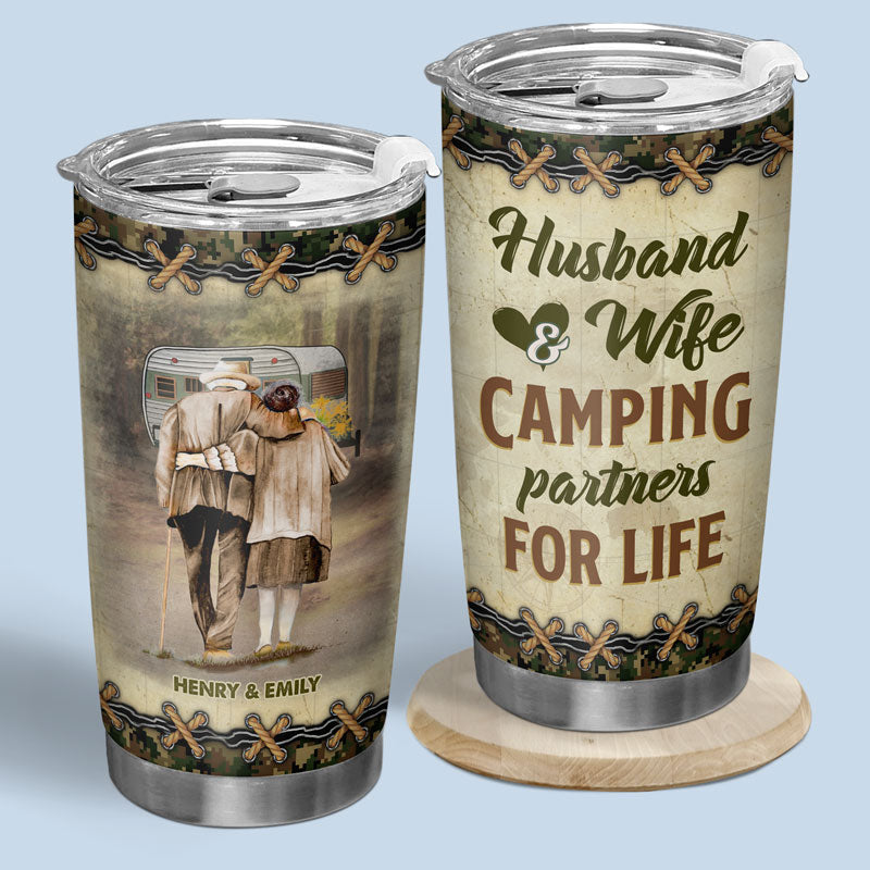 Bébé, allons camper ! Gobelet personnalisé pour le camping ! Cadeau pour les amateurs de camping