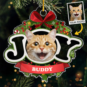 Photo personnalisée « Je suis le chien coquin » - Décoration personnalisée pour chien et chat - Acrylique - Cadeau de Noël pour les propriétaires et les amoureux des animaux