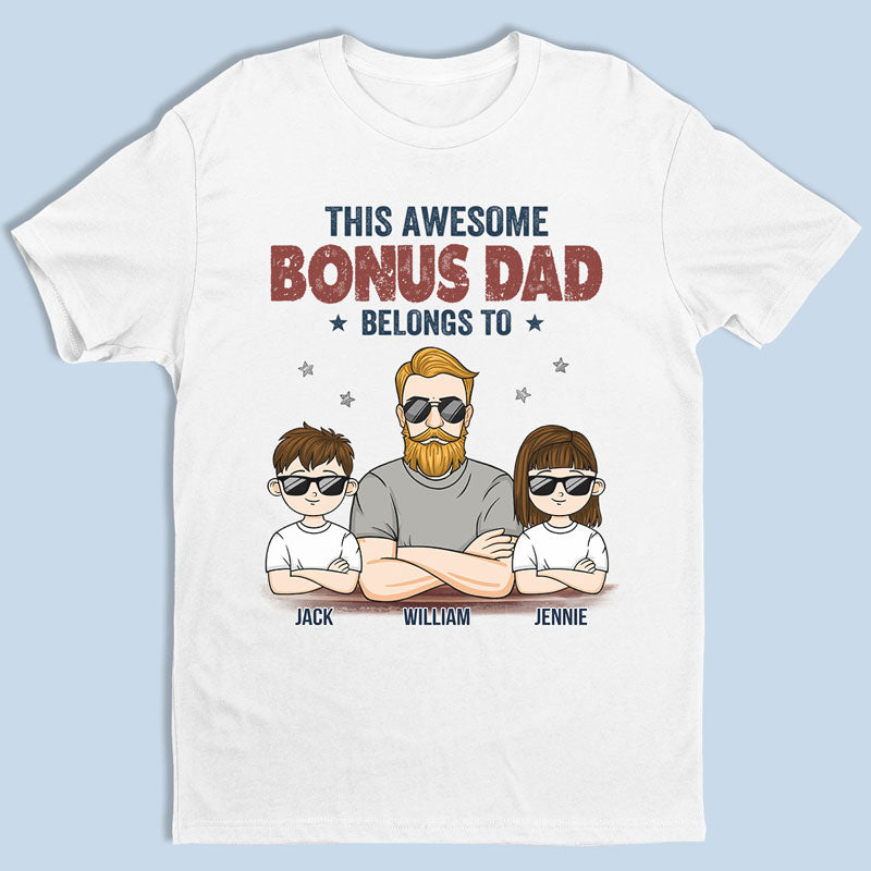 Notre papa génial - T-shirt, sweat à capuche et sweat-shirt unisexe personnalisé pour la famille - Cadeau pour papa