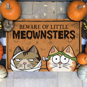 Ne croisez pas mon chemin ! Tapis décoratif personnalisé pour chat ! Cadeau d'Halloween pour les propriétaires et les amoureux des animaux.