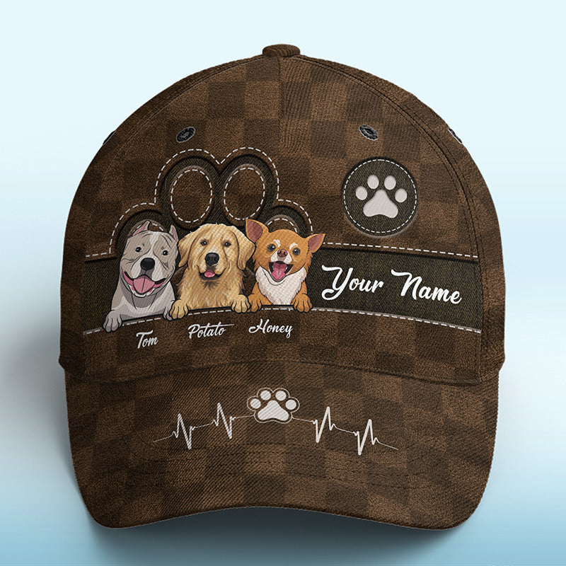 L'amour vient en fourrure et en pattes - Chapeau personnalisé pour chien et chat, casquette classique à imprimé intégral - Cadeau pour propriétaires et amoureux des animaux
