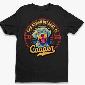 Fièrement détenu par Dog Pop Art - T-shirt, sweat à capuche et sweat-shirt unisexe personnalisé pour chien - Cadeau pour propriétaires et amoureux des animaux