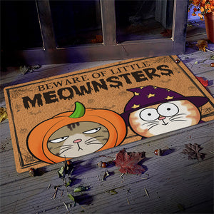 Ne croisez pas mon chemin ! Tapis décoratif personnalisé pour chat ! Cadeau d'Halloween pour les propriétaires et les amoureux des animaux.