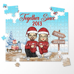 Nous allons ensemble comme copier-coller - Puzzle personnalisé pour couple - Cadeau de Noël pour mari et femme, anniversaire
