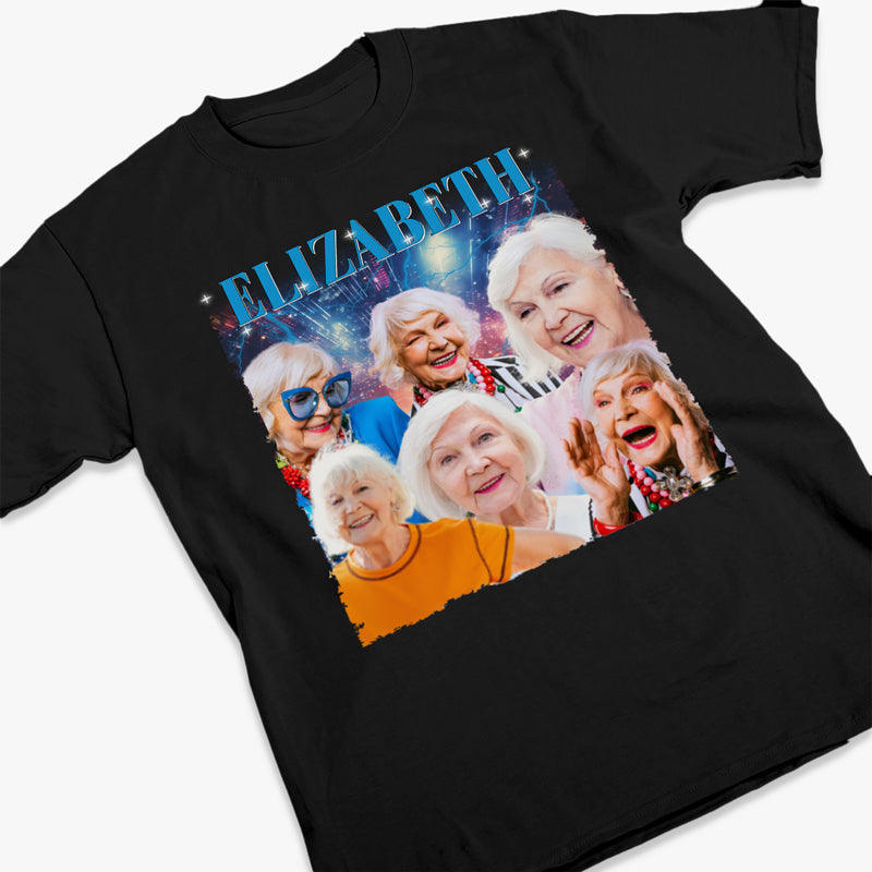 T-shirt, sweat à capuche et sweat-shirt unisexe personnalisé avec photo « Good Vibes Good Life » - Cadeau pour les membres de la famille