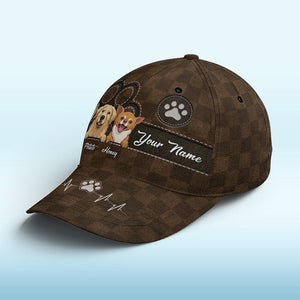 L'amour vient en fourrure et en pattes marron - Casquette personnalisée pour chien et chat, casquette classique à imprimé intégral - Nouveauté, cadeau pour les propriétaires et les amoureux des animaux