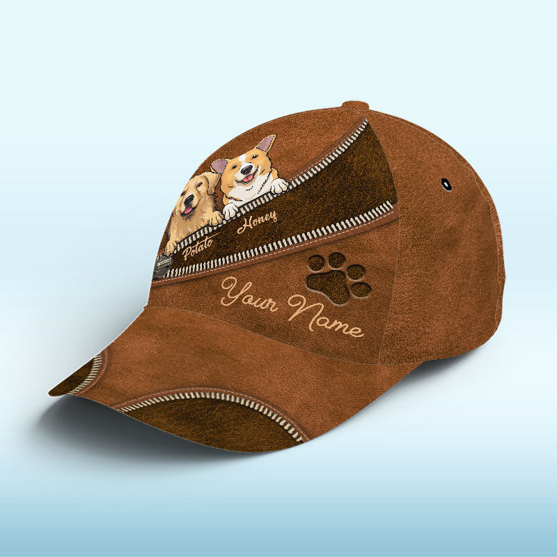 Le temps passé avec vos animaux n'est jamais perdu ! Casquette personnalisée pour chien et chat, imprimé intégral, cadeau idéal pour les propriétaires et les amoureux des animaux.