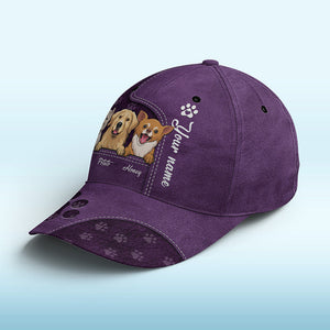 Our Little Paw Angels Brown - Casquette personnalisée pour chien et chat, imprimé intégral, classique - Nouveauté, cadeau pour propriétaires et amoureux des animaux