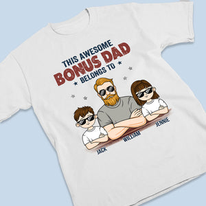 Notre papa génial - T-shirt, sweat à capuche et sweat-shirt unisexe personnalisé pour la famille - Cadeau pour papa