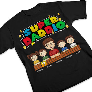 Mon super-héros - T-shirt unisexe personnalisé pour la famille, sweat à capuche, sweat-shirt - Cadeau d'anniversaire pour papa, maman