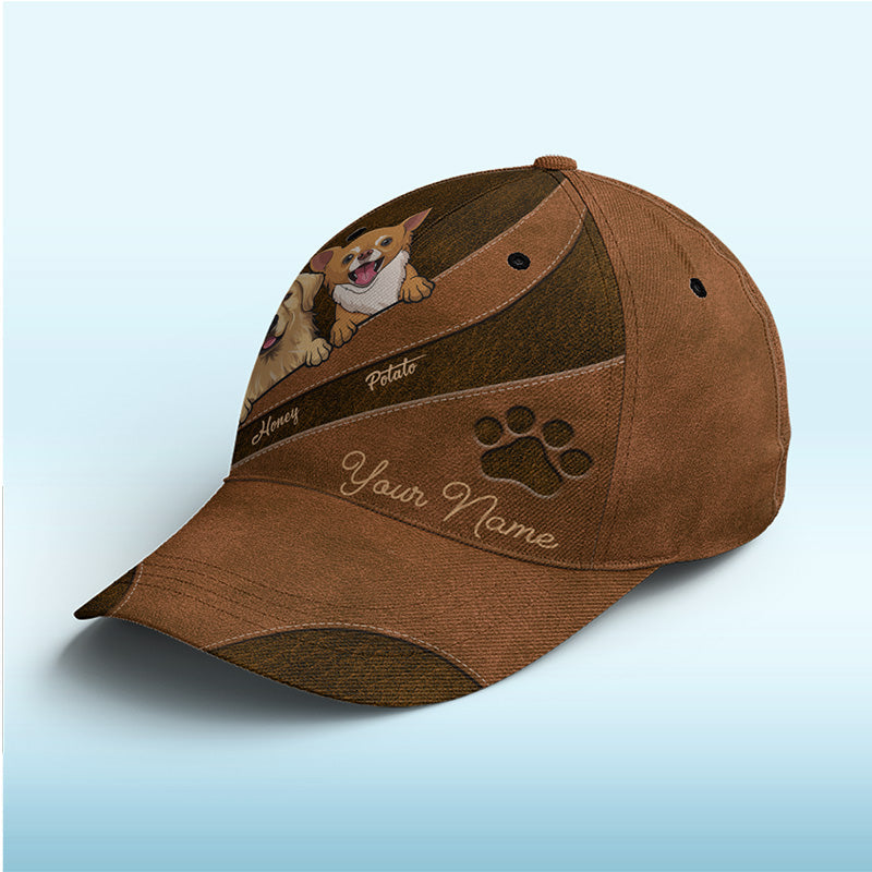 Mon bébé en fourrure bien-aimé bleu marine – Bonnet personnalisé pour chien et chat, casquette classique à imprimé intégral – Nouveauté, cadeau pour les propriétaires et les amoureux des animaux