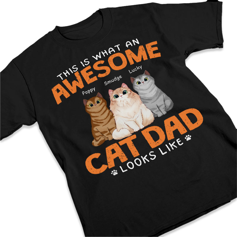 Papa chat génial ! T-shirt unisexe personnalisé, sweat à capuche, sweat-shirt ! Cadeau pour la fête des pères, pour les propriétaires d'animaux et les amoureux des animaux.
