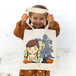 Je t'ai jeté un sort - Sac fourre-tout personnalisé pour la famille - Cadeau d'Halloween pour enfant