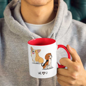 Tasse personnalisée avec motif chien « Baby Fur and Daddy Have An Itimacy » – Cadeau pour la fête des pères, pour les propriétaires d'animaux et les amoureux des animaux