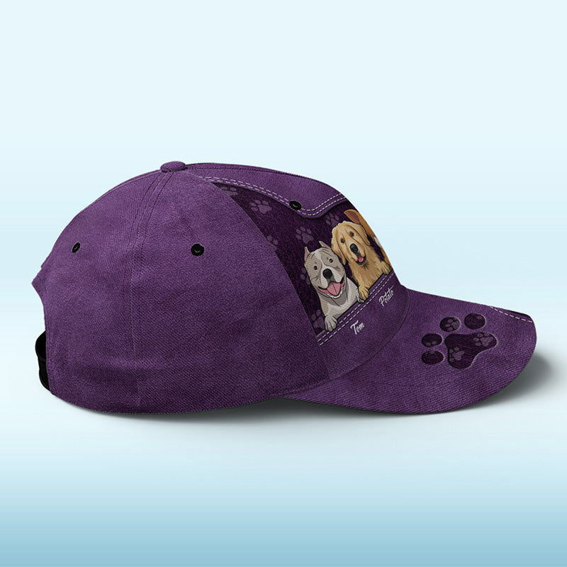 Our Little Paw Angels Brown - Casquette personnalisée pour chien et chat, imprimé intégral, classique - Nouveauté, cadeau pour propriétaires et amoureux des animaux