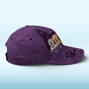 Our Little Paw Angels Brown - Casquette personnalisée pour chien et chat, imprimé intégral, classique - Nouveauté, cadeau pour propriétaires et amoureux des animaux