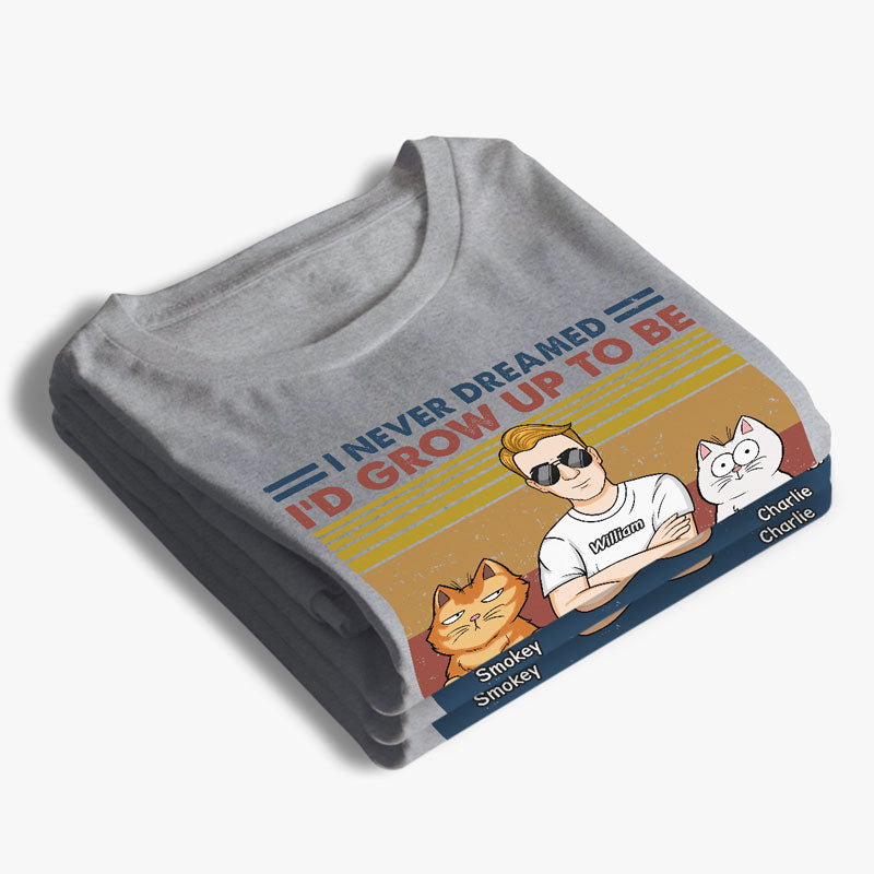 Un papa chat super sexy, une maman chat - T-shirt unisexe personnalisé, sweat à capuche, sweat-shirt - Cadeau pour les propriétaires d'animaux et les amoureux des animaux