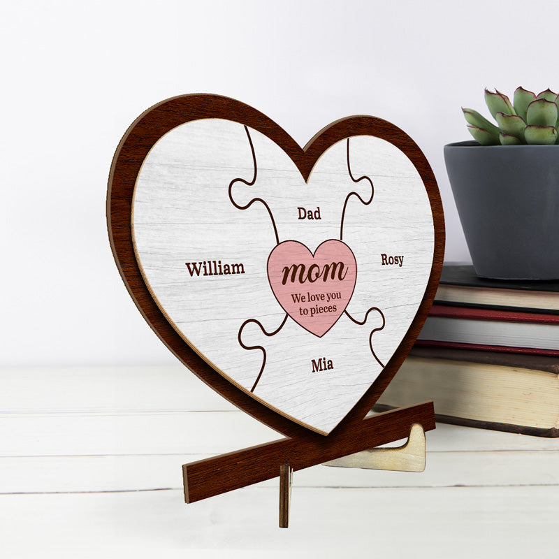 Nous aurons toujours besoin de toi, maman ! Plaque en bois personnalisée à 2 couches avec support pour la famille ! Cadeau de pendaison de crémaillère pour maman