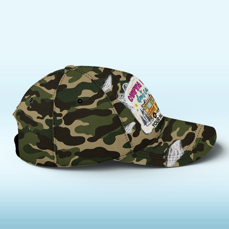Camping Hair Don't Care - Casquette de camping personnalisée, imprimé intégral, classique - Cadeau pour les amateurs de camping