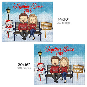 Nous appartenons ensemble - Puzzle personnalisé pour couple - Cadeau de Noël pour mari et femme, anniversaire