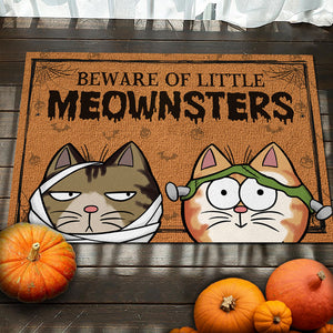 Ne croisez pas mon chemin ! Tapis décoratif personnalisé pour chat ! Cadeau d'Halloween pour les propriétaires et les amoureux des animaux.