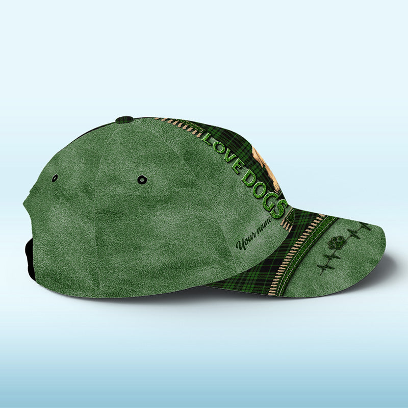 Love Dogs - Casquette personnalisée pour chien, casquette classique à imprimé intégral - Cadeau de Noël pour propriétaires et amoureux des animaux