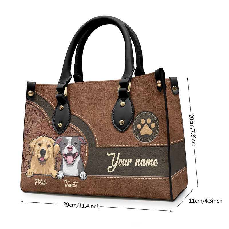 La vie est plus belle avec un bébé en fourrure ! Sac à main en cuir personnalisé pour chien et chat ! Cadeau pour les propriétaires et les amoureux des animaux.