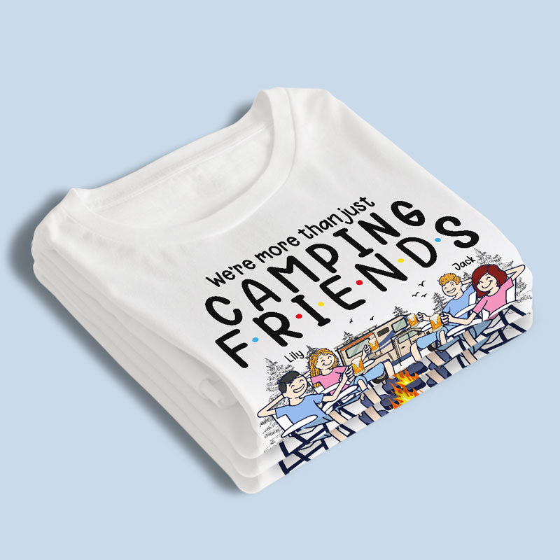 Nous sommes plus que de simples amis de camping - T-shirt, sweat à capuche, sweat-shirt unisexe personnalisé de camping - Cadeau pour les meilleurs amis, BFF, sœurs, amoureux du camping