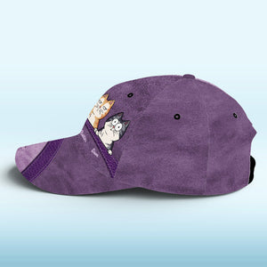 Keep Calm And Love Cats Pink - Cat Personalized Custom Hat, All Over Print Classic Cap - New Arrival, Gift For Pet Owners, Pet Lovers