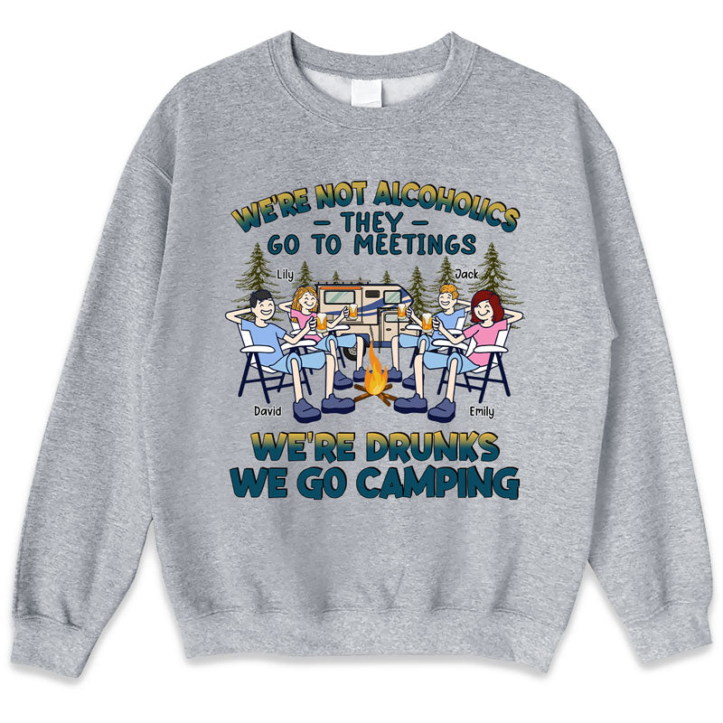 Nous n'oublierons jamais ces moments - Camping personnalisé T-shirt unisexe personnalisé, sweat à capuche, sweat-shirt - Cadeau pour les meilleurs amis, BFF, sœurs, amoureux du camping