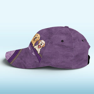 Custom Hat, All Over Print Classic Cap - Personalized Birthday Gifts For Dog Cat Lovers, Dog Dad And Mom, Cat Owners - I Love Dogs More Than Humans