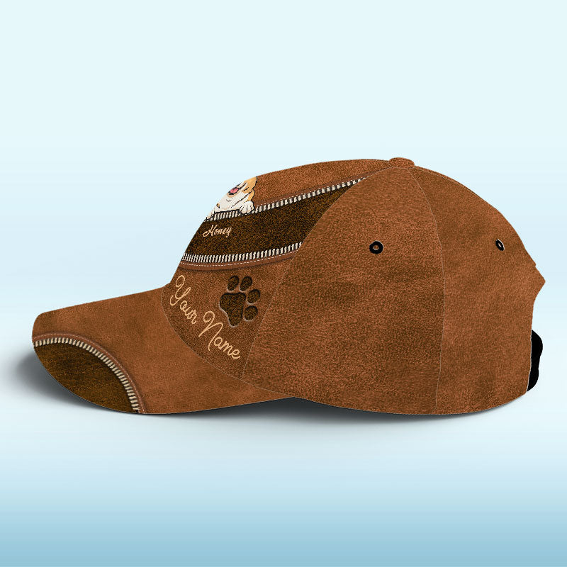 Le temps passé avec vos animaux n'est jamais perdu ! Casquette personnalisée pour chien et chat, imprimé intégral, cadeau idéal pour les propriétaires et les amoureux des animaux.