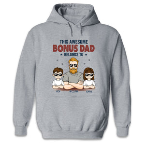 Notre papa génial - T-shirt, sweat à capuche et sweat-shirt unisexe personnalisé pour la famille - Cadeau pour papa