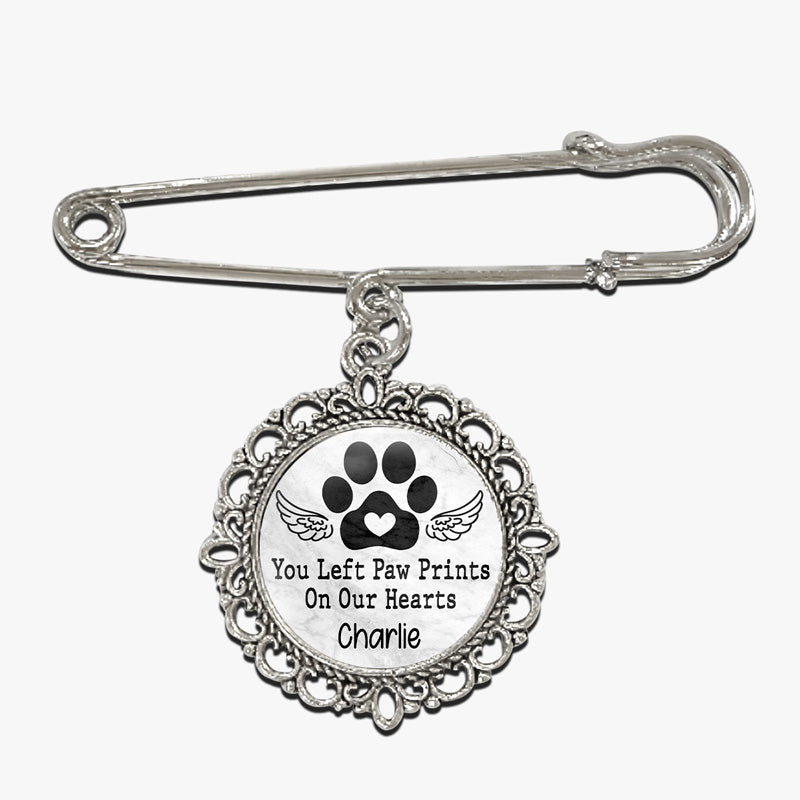 Broche personnalisée avec photo de votre animal de compagnie - Cadeau de condoléances pour les propriétaires et les amoureux des animaux