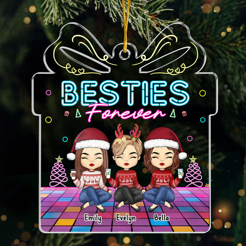 Tu es ma sœur de cœur - Décoration personnalisée pour meilleure amie - Boîte cadeau en acrylique - Cadeau de Noël pour meilleures amies, meilleures amies, sœurs