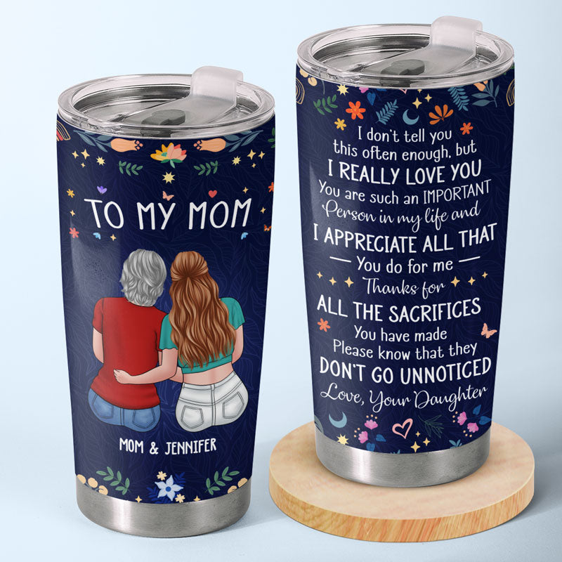 Tu es une personne si importante dans ma vie - Gobelet personnalisé familial - Cadeau pour grand-mère, maman