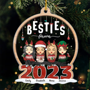 La famille est le plus beau cadeau - Décoration personnalisée pour la famille - Forme personnalisée en acrylique - Cadeau de Noël pour les membres de la famille, les meilleurs amis, les meilleures amies et les sœurs
