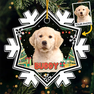 Custom Photo I'm The Nice Cat - Dog & Cat Personalized Custom Ornament - Acrylic Custom Shaped - Christmas Gift For Pet Owners, Pet Lovers