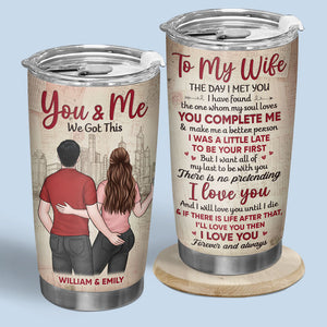 Je t'aime pour toujours et à jamais - Verre personnalisé pour couple - Cadeau pour mari et femme, anniversaire