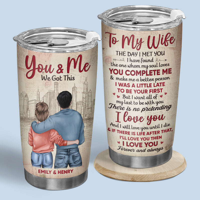 L'amour nous a réunis pour toujours - Verre personnalisé pour couple - Cadeau pour mari et femme, anniversaire