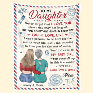 Tu seras toujours ma belle fille - Couverture personnalisée pour la famille - Cadeau d'anniversaire de maman, grand-mère
