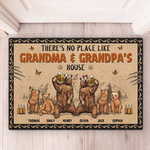 Il n'y a pas de meilleur endroit que la maison - Tapis décoratif personnalisé pour la maison - Cadeau de pendaison de crémaillère, cadeau pour grand-père, grand-mère