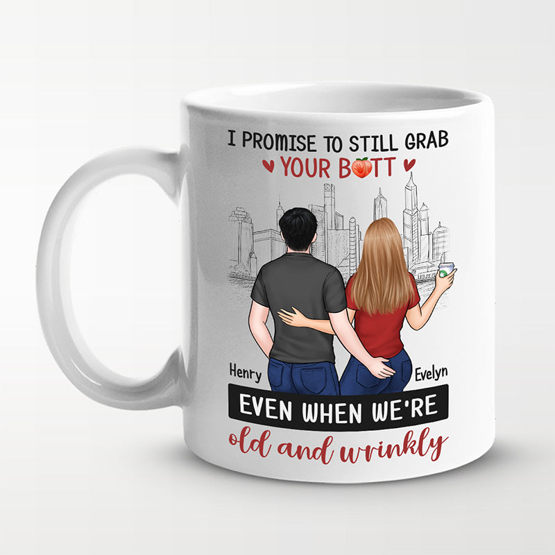 Je t'aime du fond du cœur - Tasse personnalisée pour couple - Cadeau pour mari et femme, anniversaire
