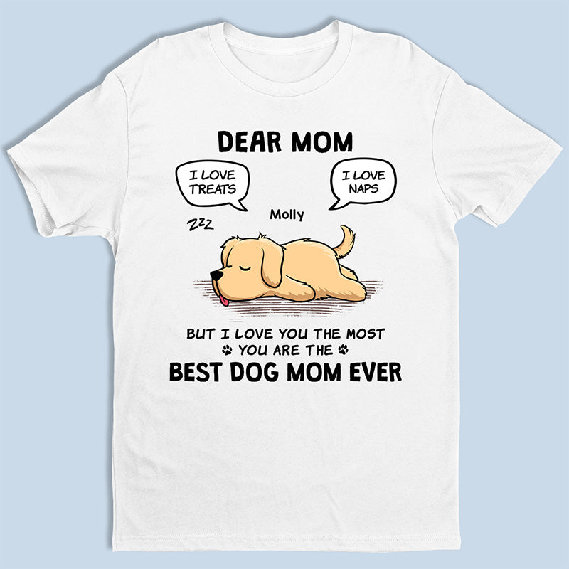 Je t'aime le plus - T-shirt unisexe personnalisé pour chien, sweat à capuche, sweat-shirt - Fête des Mères, cadeau pour les propriétaires d'animaux et les amoureux des animaux
